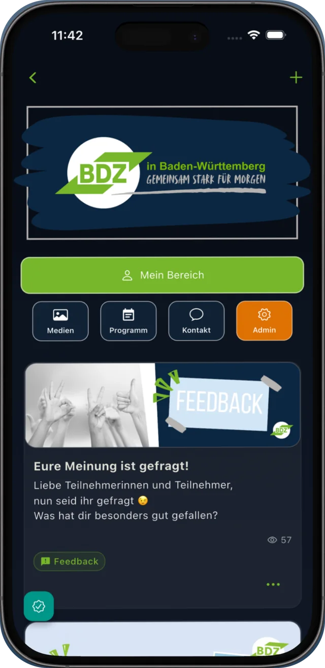 BDZ regional: Veranstaltungsseite mit Programm, Medien und Beiträgen