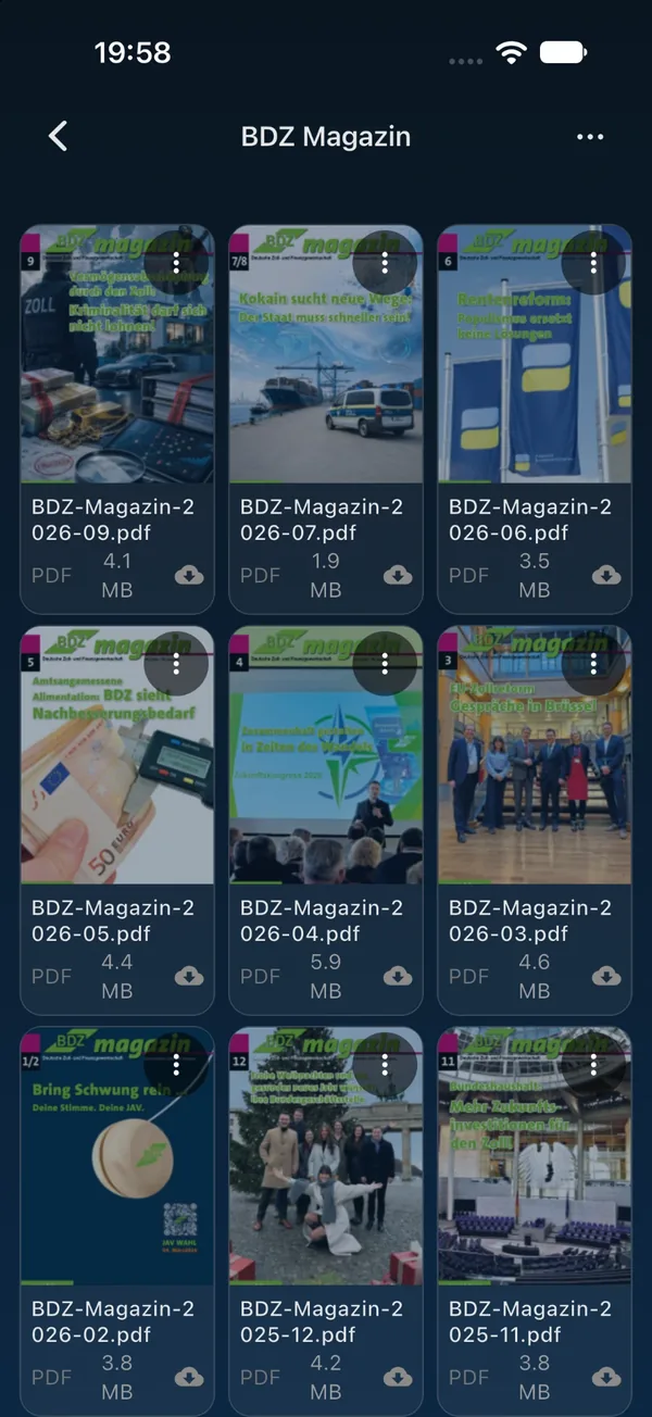 BDZ Magazin in der App: Ausgaben als PDF